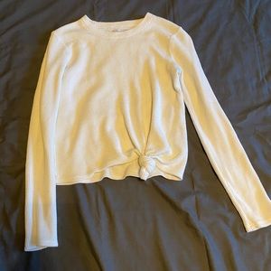 Madewell Texture and Thread front knot top